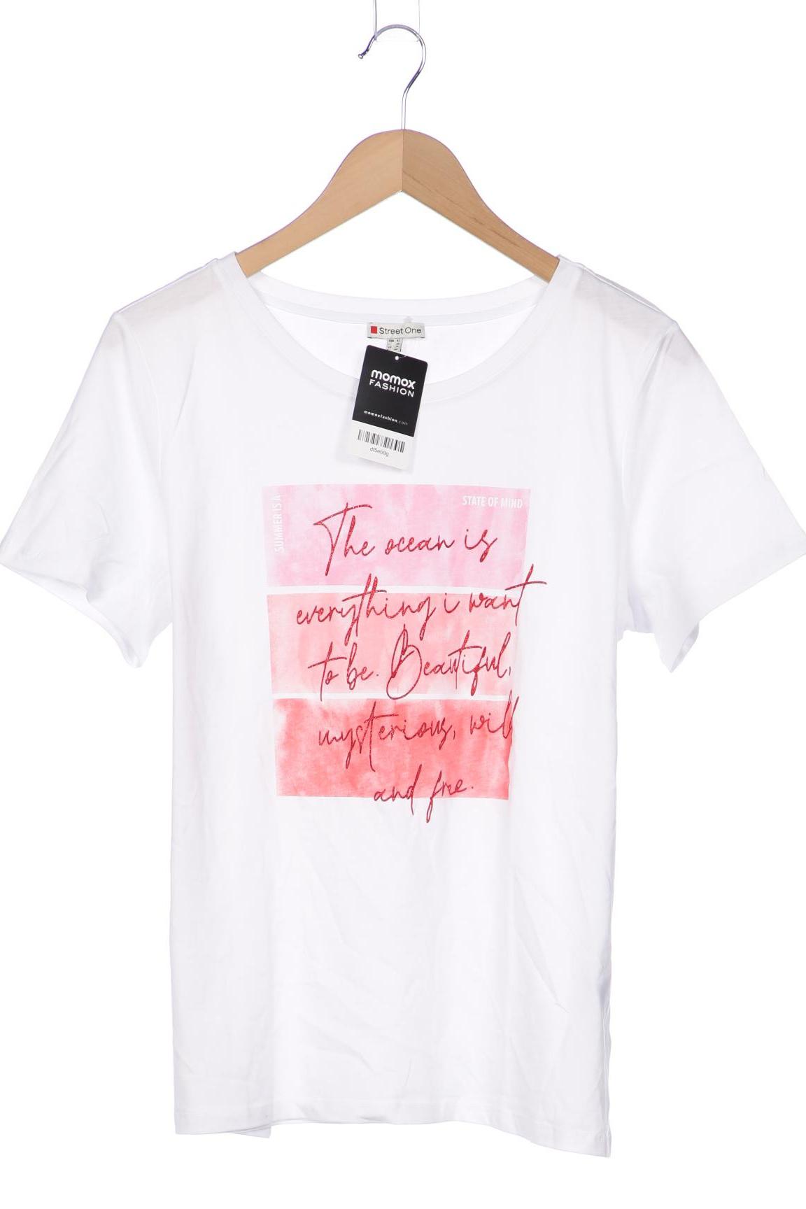 

Street One Damen T-Shirt, weiß, Gr. 42