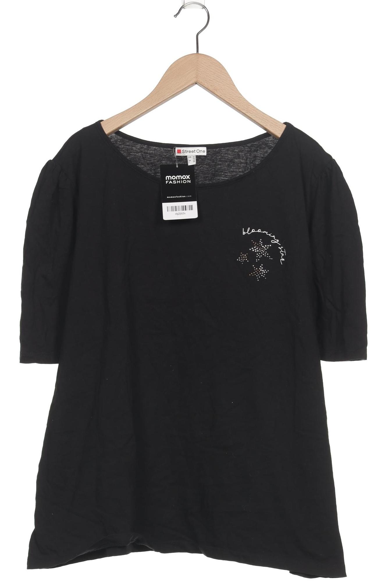

Street One Damen T-Shirt, schwarz, Gr. 46