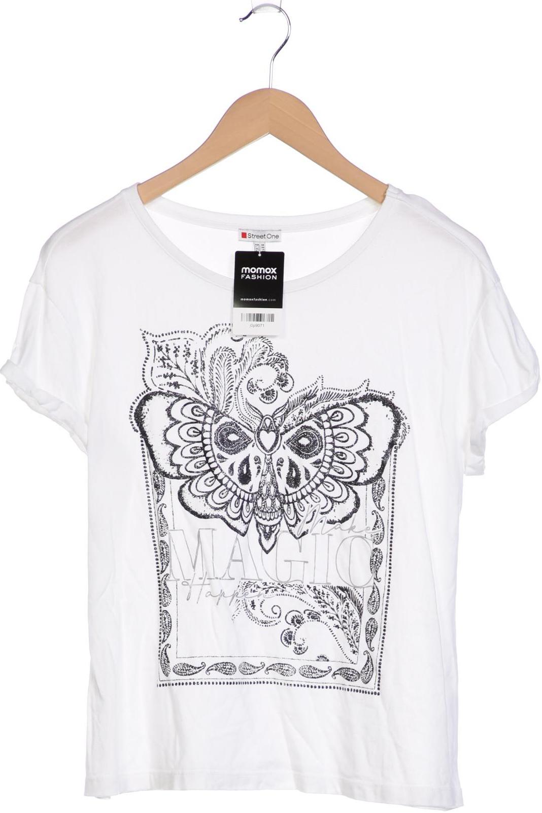

Street One Damen T-Shirt, weiß, Gr. 40