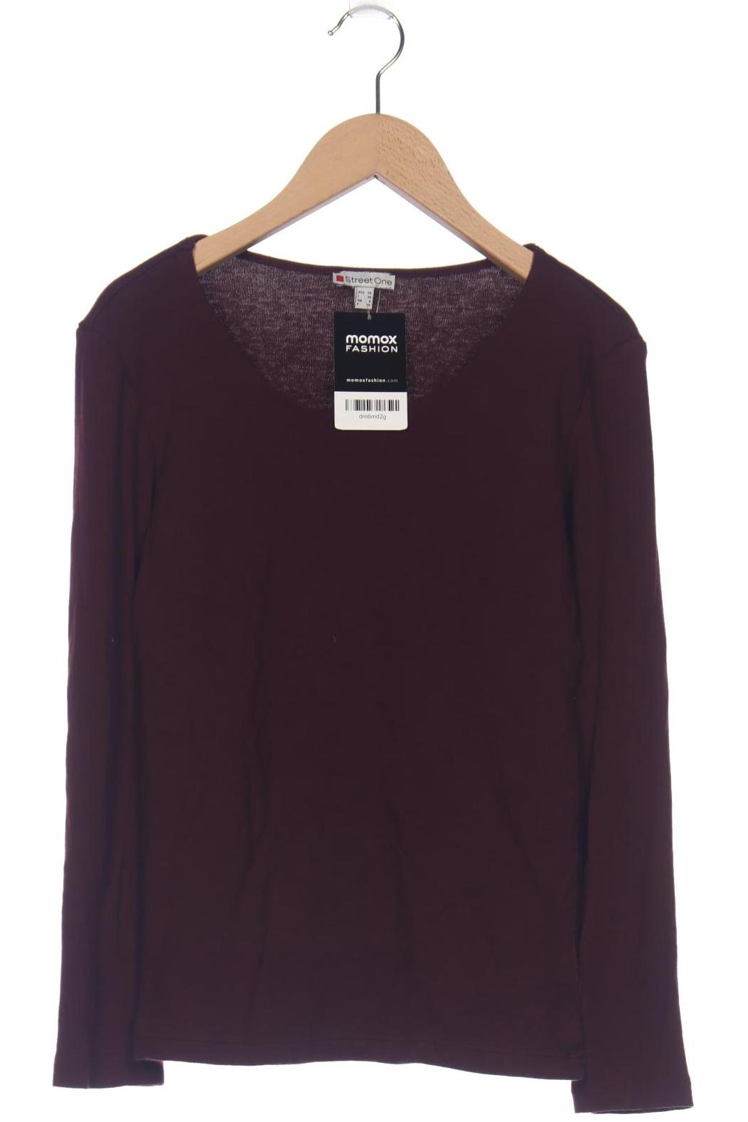 

Street One Damen Langarmshirt, bordeaux, Gr. 34