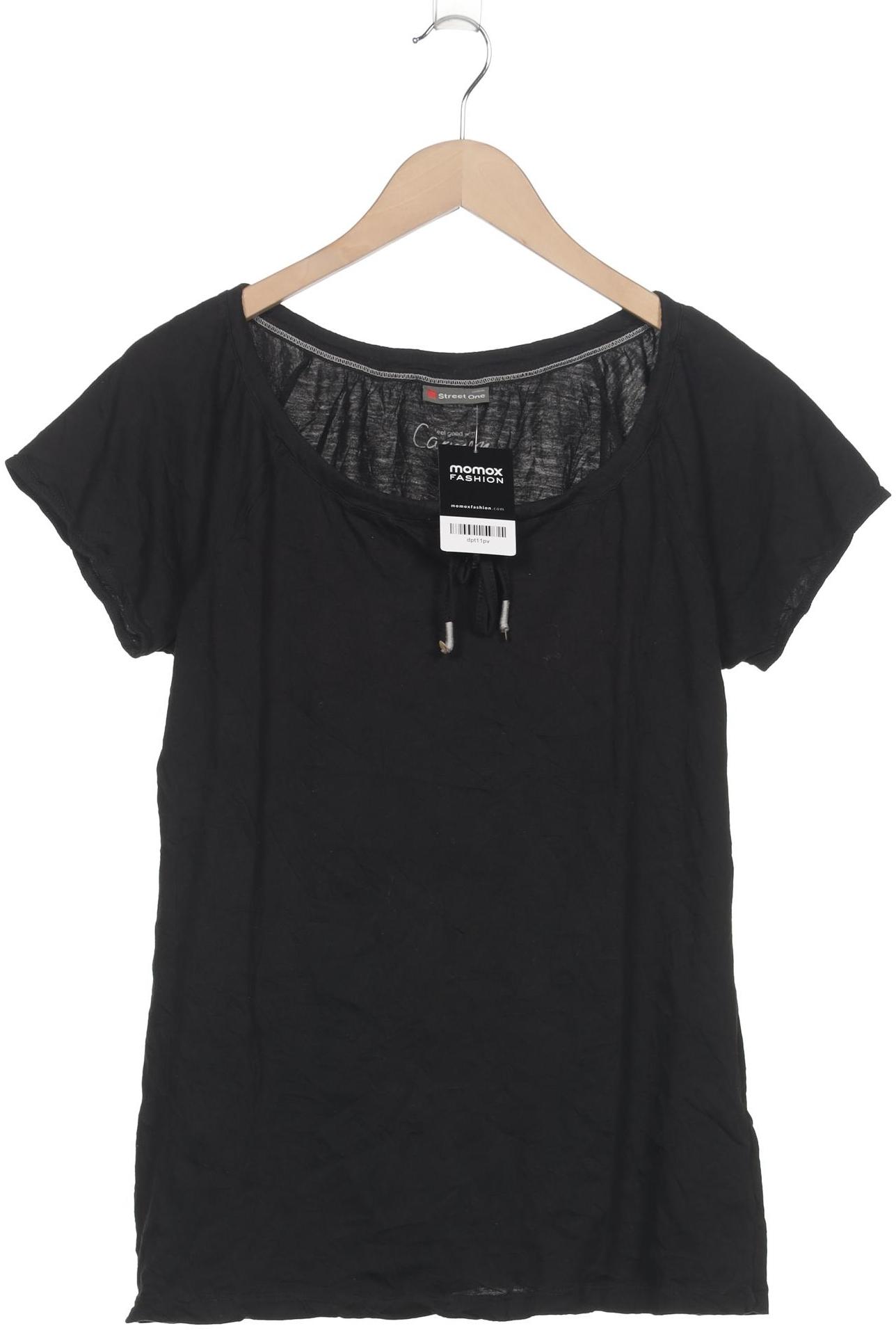 

Street One Damen T-Shirt, schwarz, Gr. 42