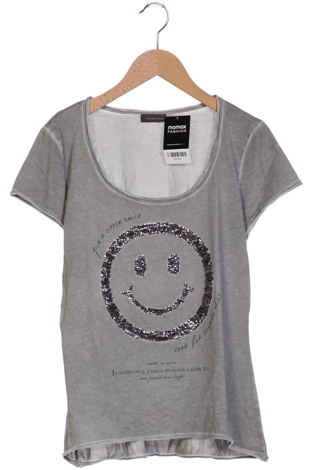 

Street One Damen T-Shirt, grau, Gr. 38