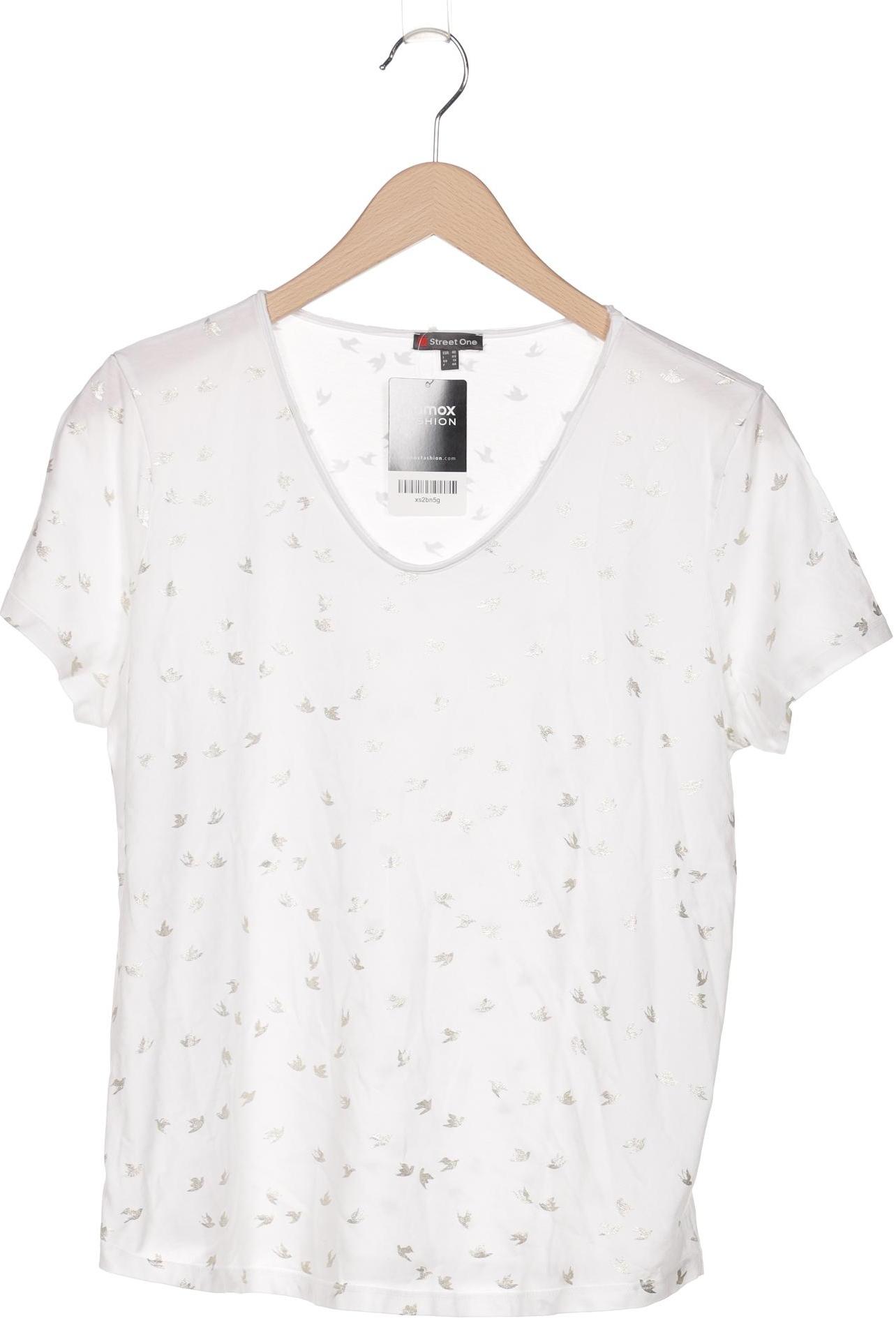 

Street One Damen T-Shirt, weiß, Gr. 42