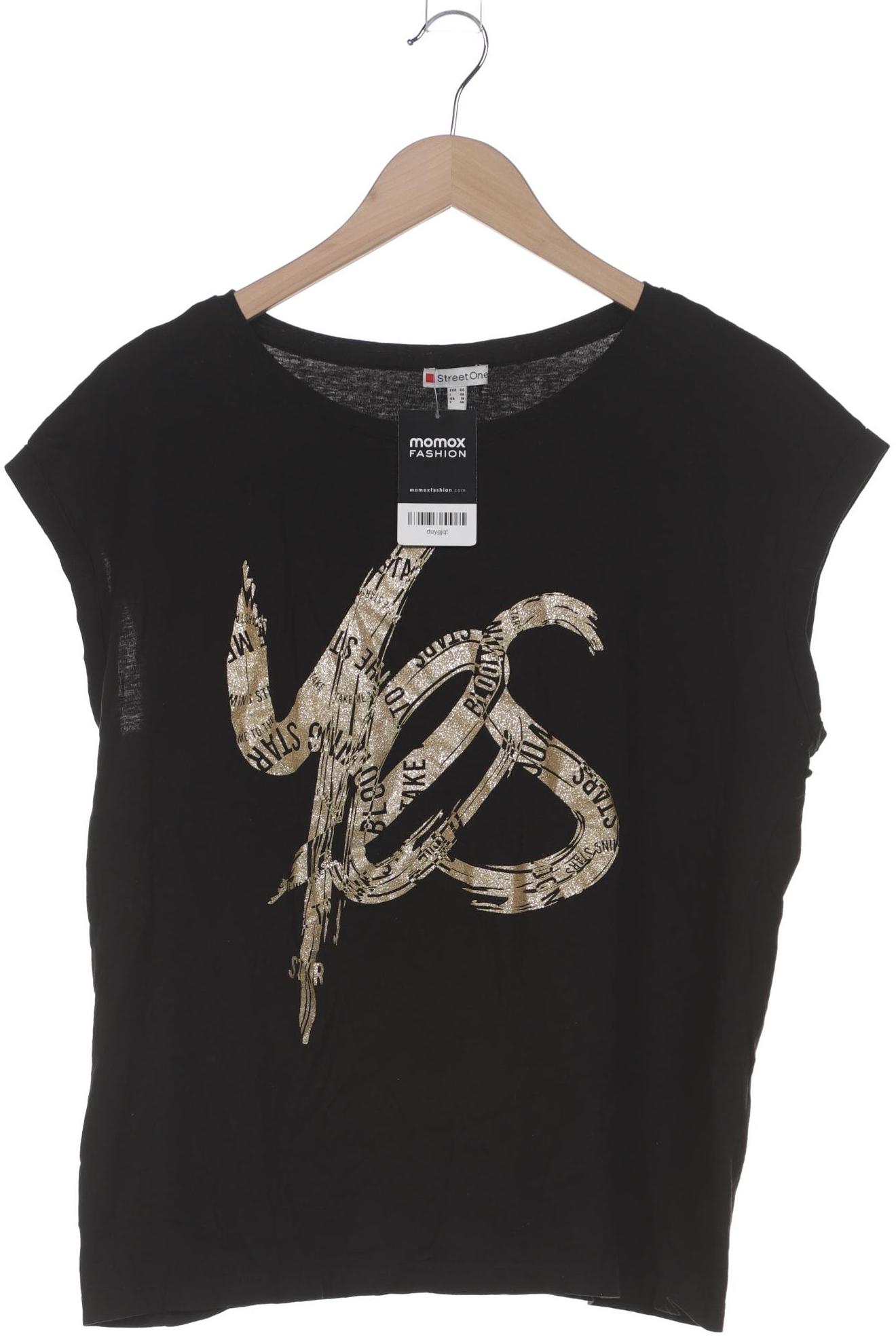 

Street One Damen T-Shirt, schwarz, Gr. 44