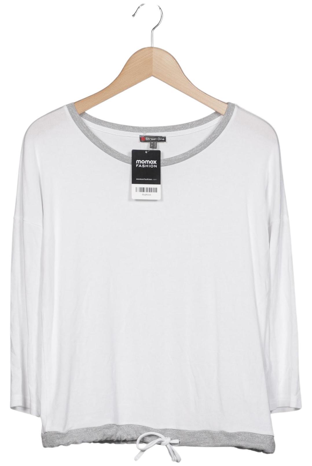 

Street One Damen Langarmshirt, weiß, Gr. 36