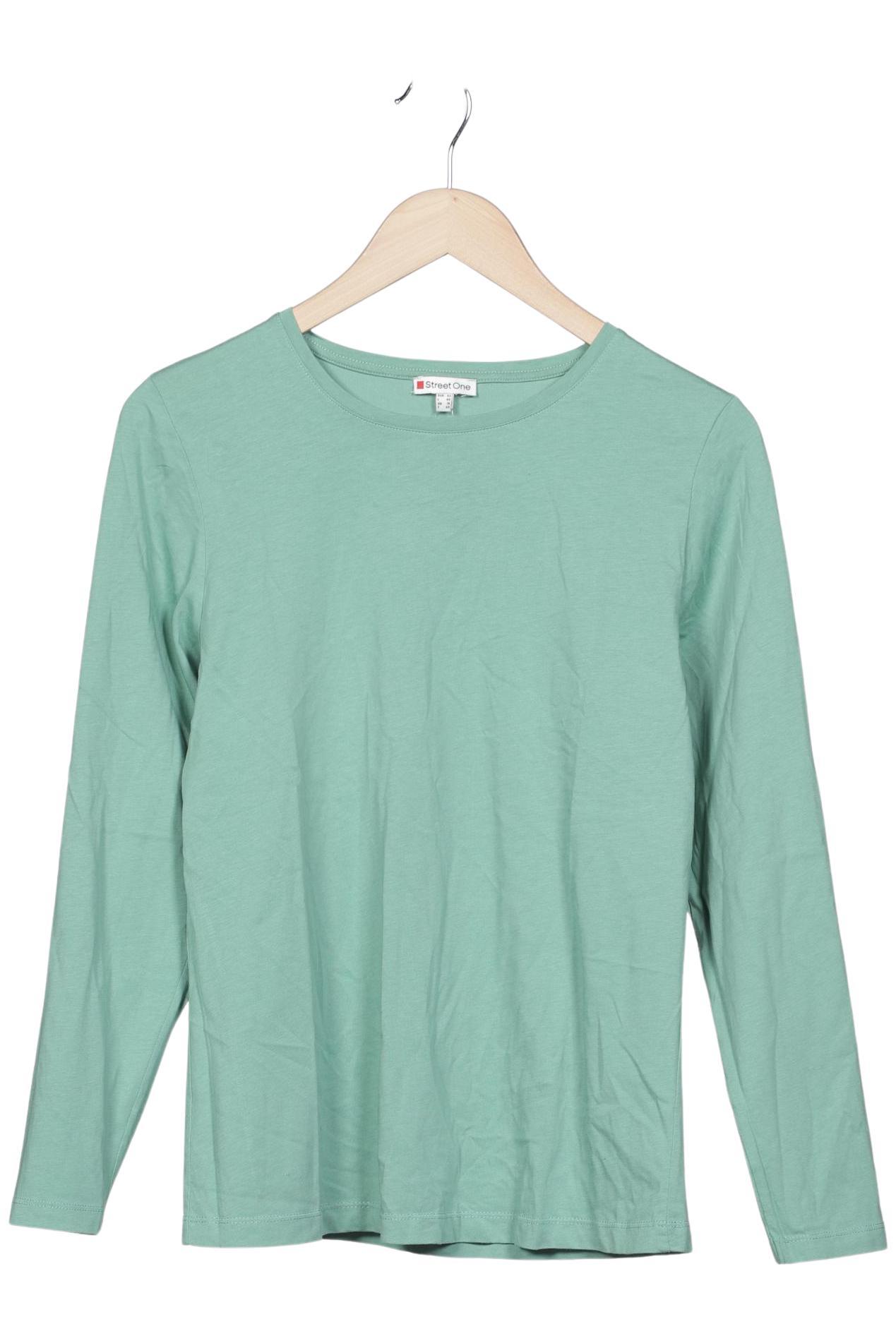 

Street One Damen Langarmshirt, hellgrün, Gr. 42
