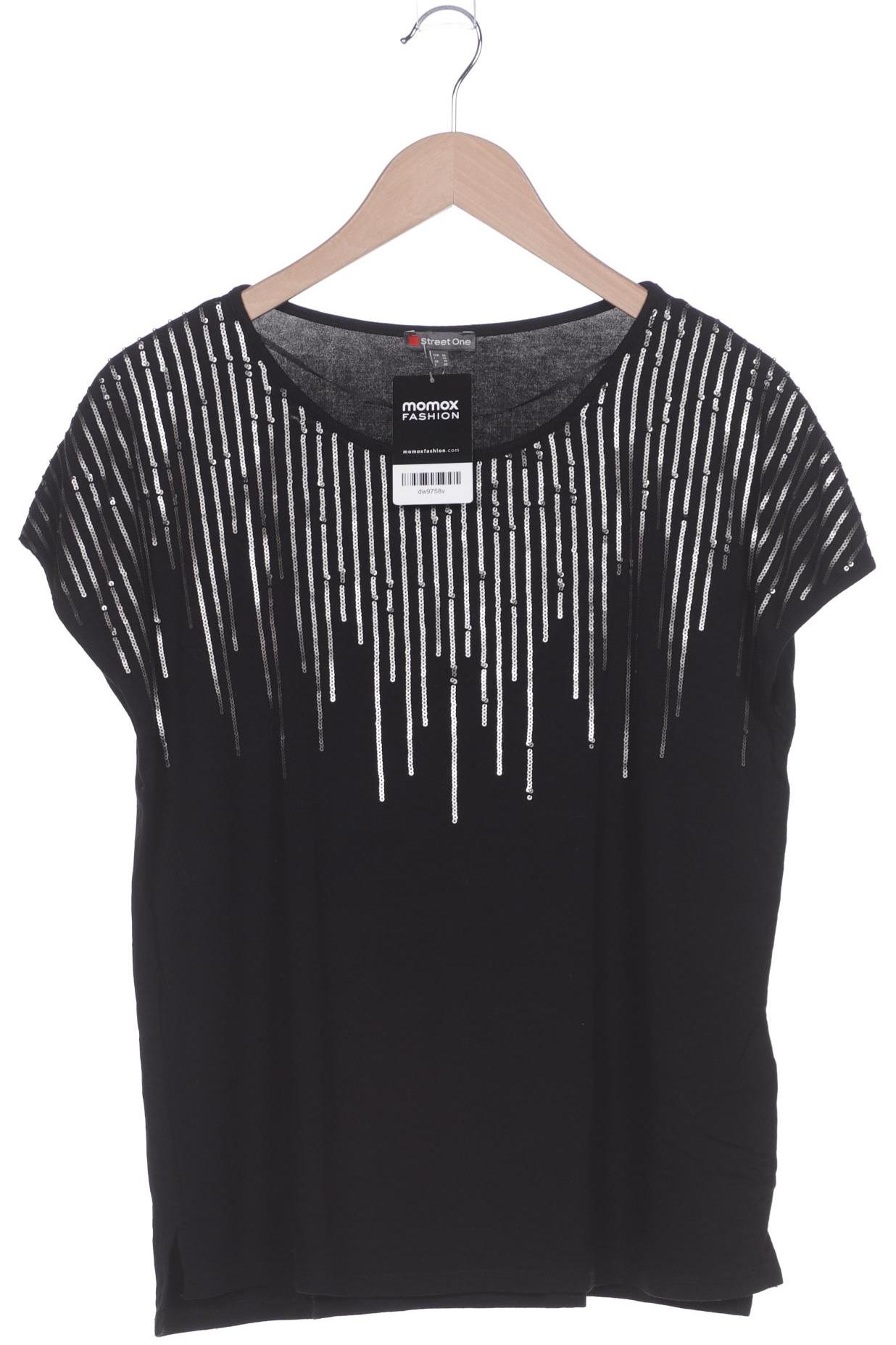 

Street One Damen T-Shirt, schwarz, Gr. 36