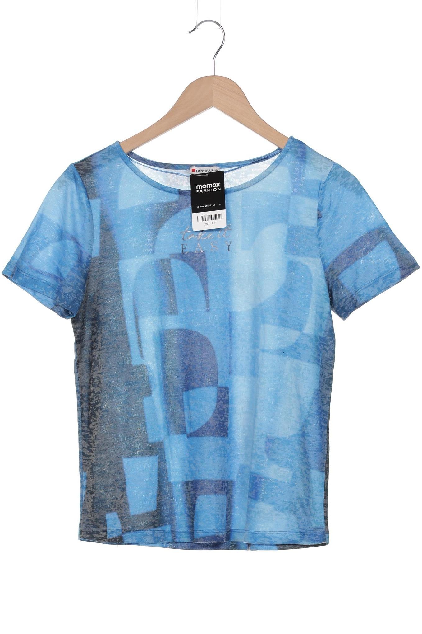 

Street One Damen T-Shirt, blau, Gr. 36
