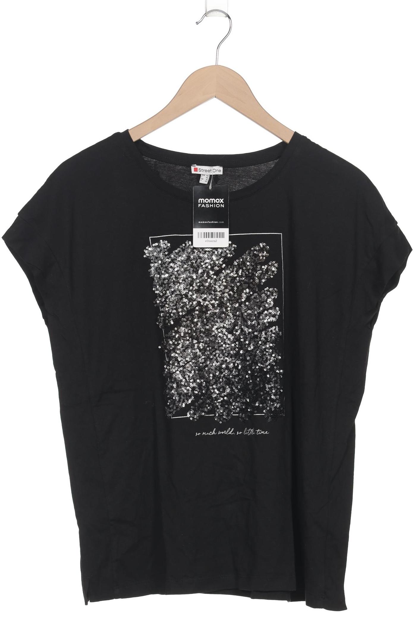 

Street One Damen T-Shirt, schwarz, Gr. 42