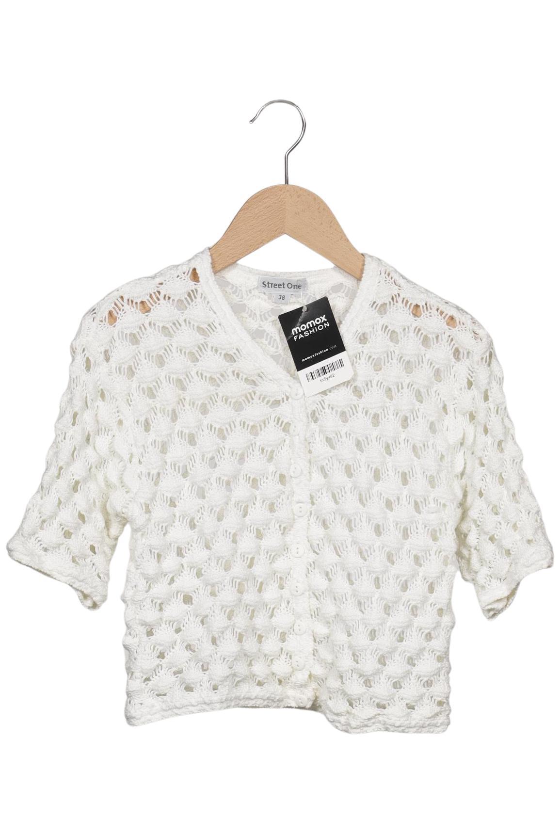 

Street One Damen Strickjacke, cremeweiß, Gr. 38