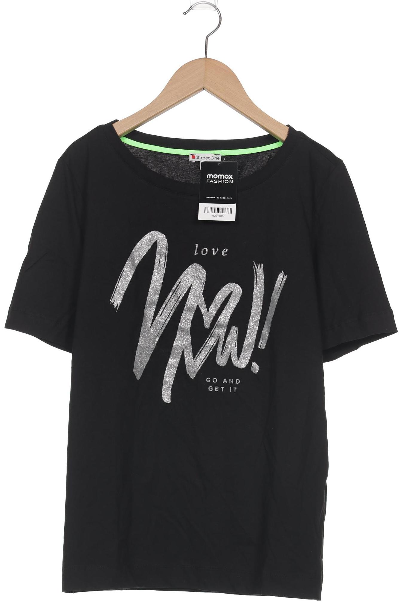 

Street One Damen T-Shirt, schwarz, Gr. 38