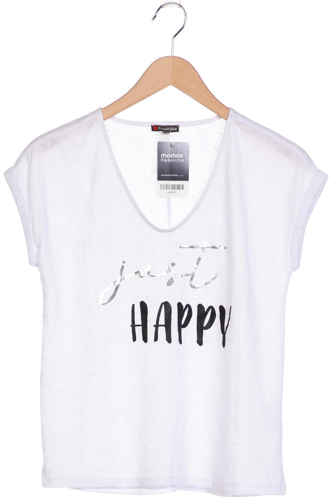 

Street One Damen T-Shirt, weiß, Gr. 34