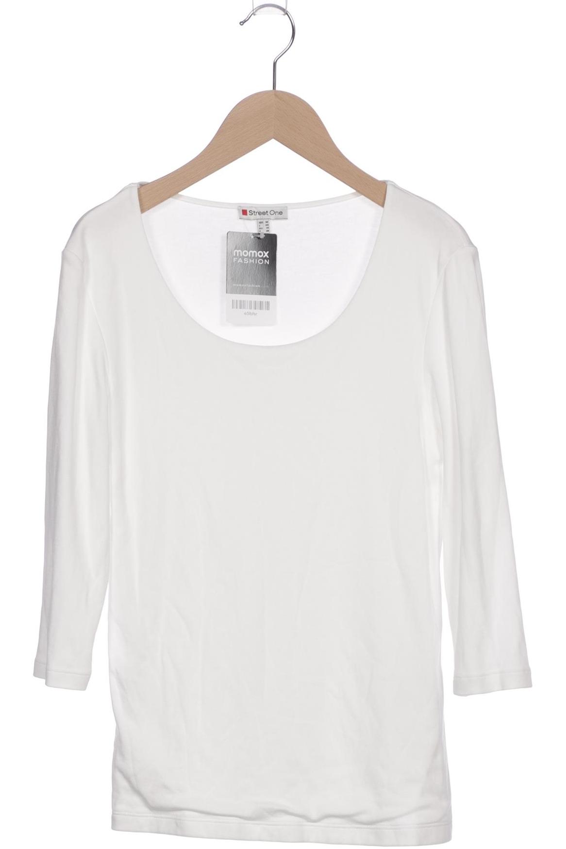 

Street One Damen Langarmshirt, weiß, Gr. 36