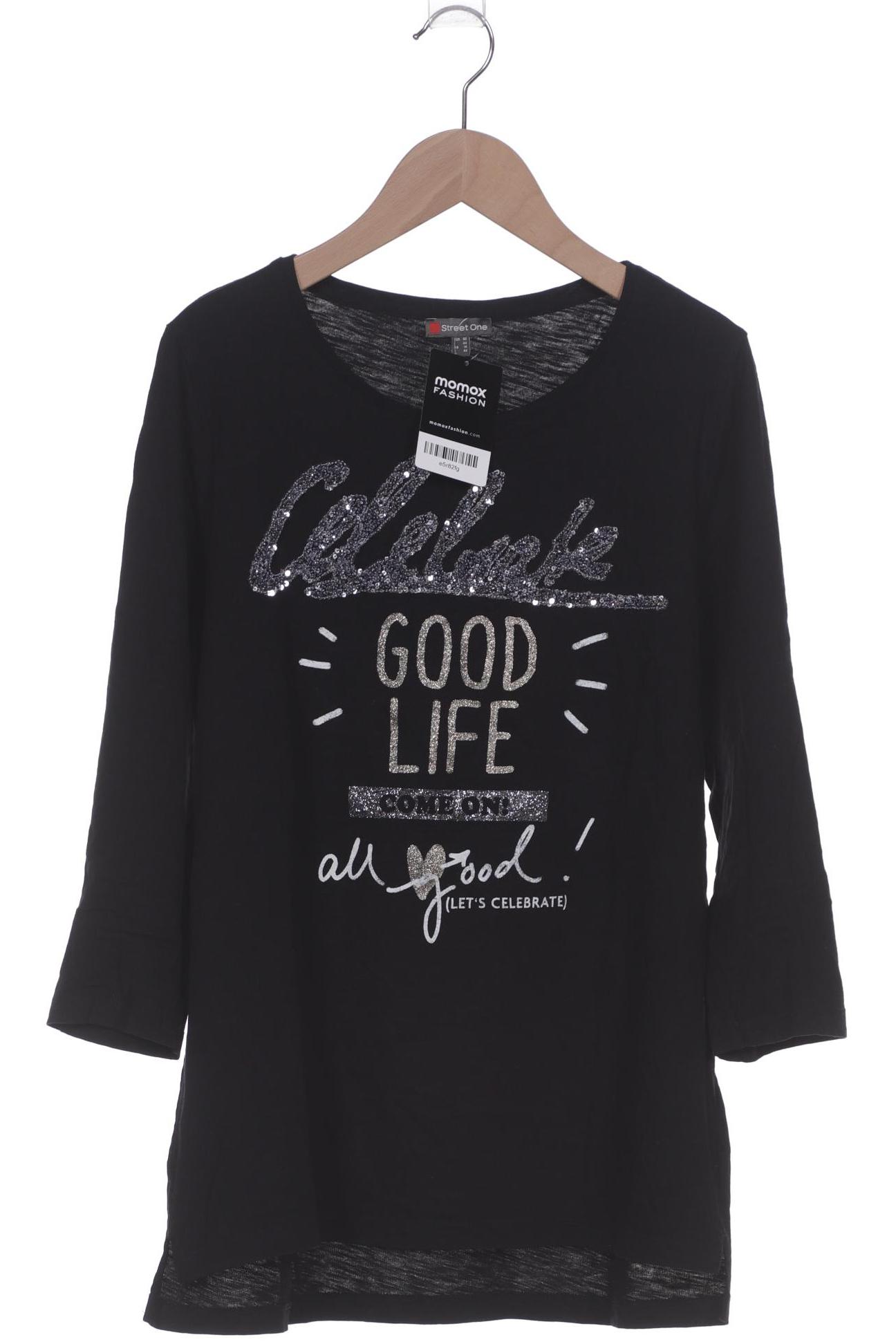 

Street One Damen Langarmshirt, schwarz, Gr. 40