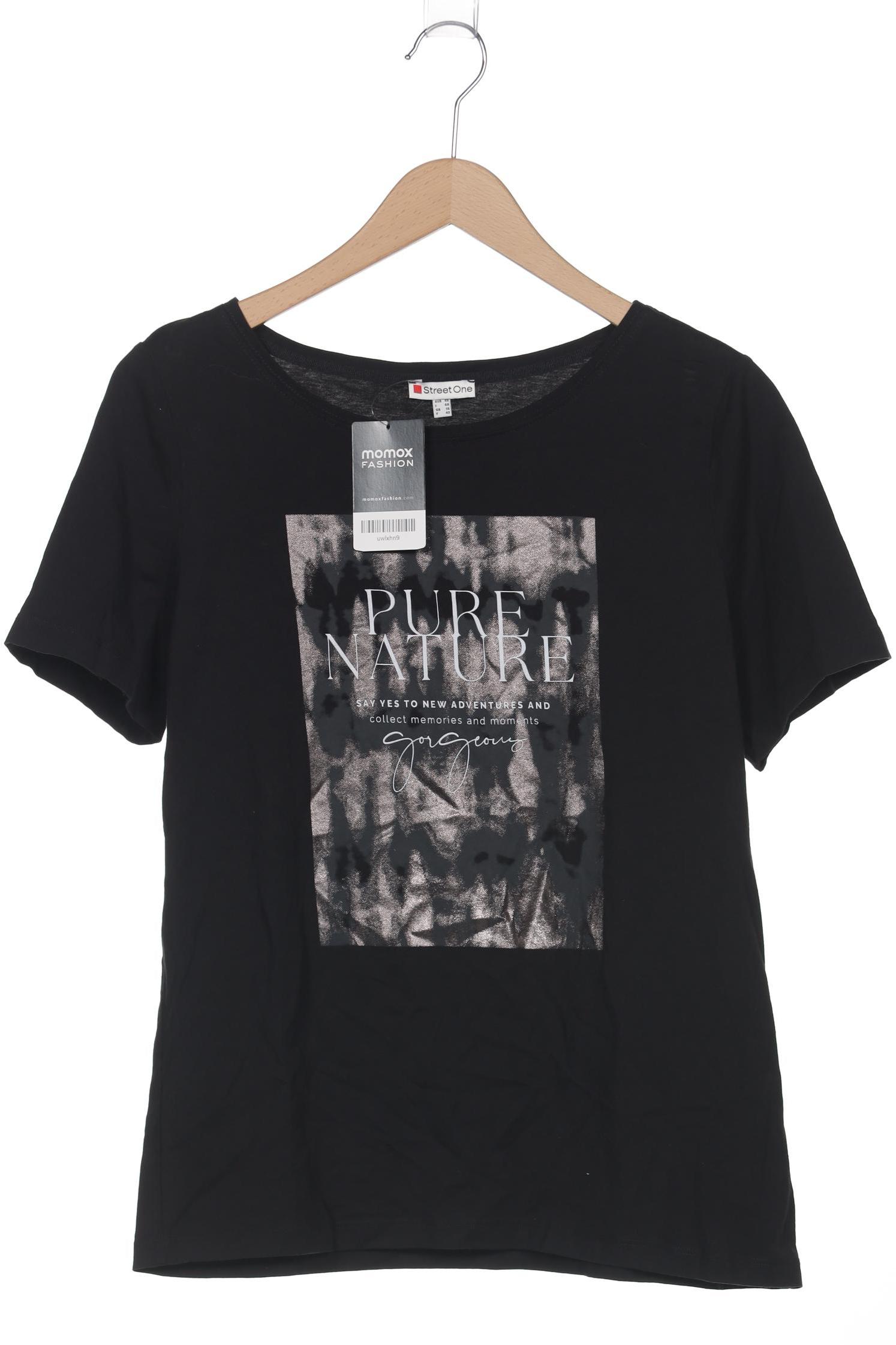 

Street One Damen T-Shirt, schwarz, Gr. 40