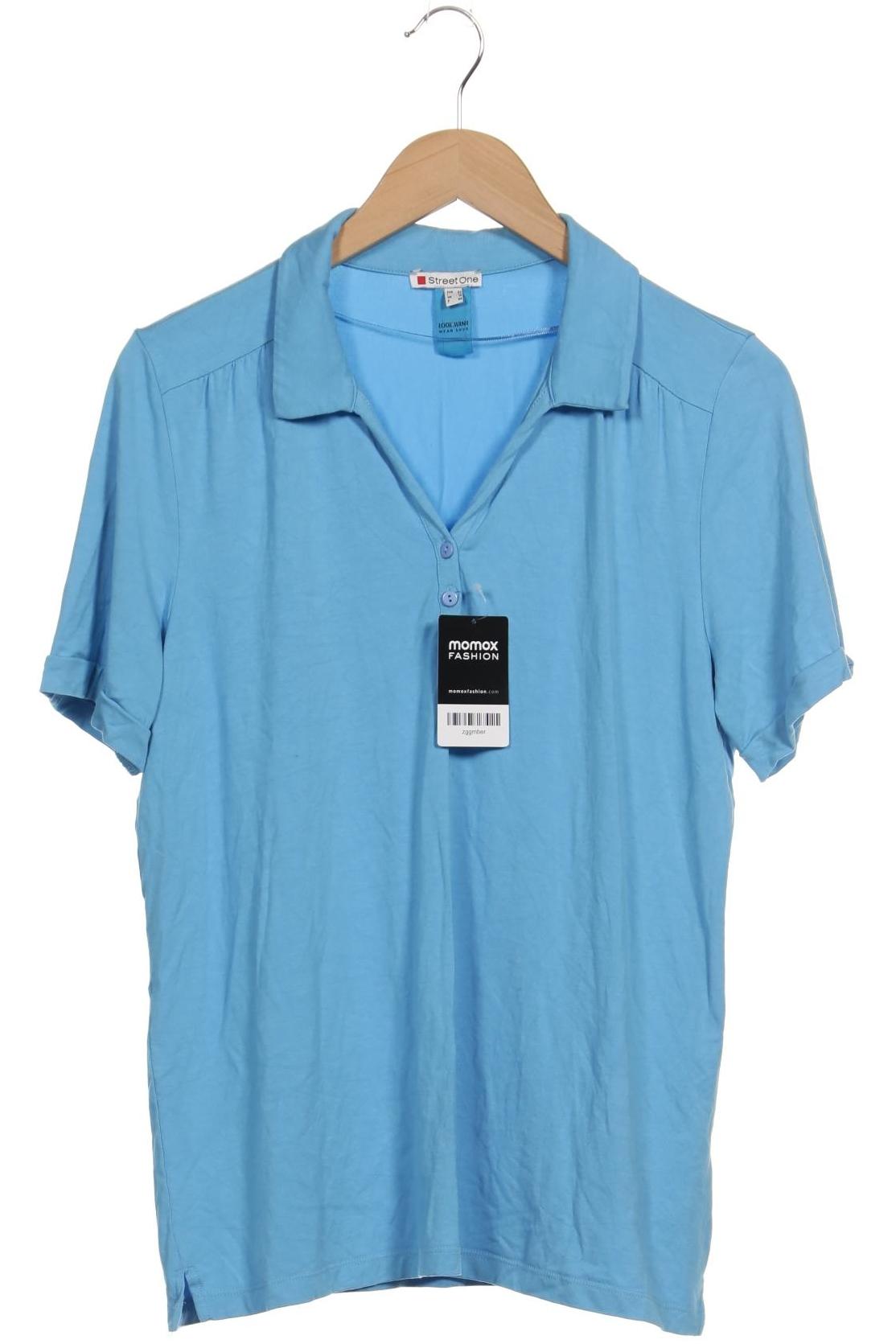 

Street One Damen Poloshirt, blau, Gr. 42