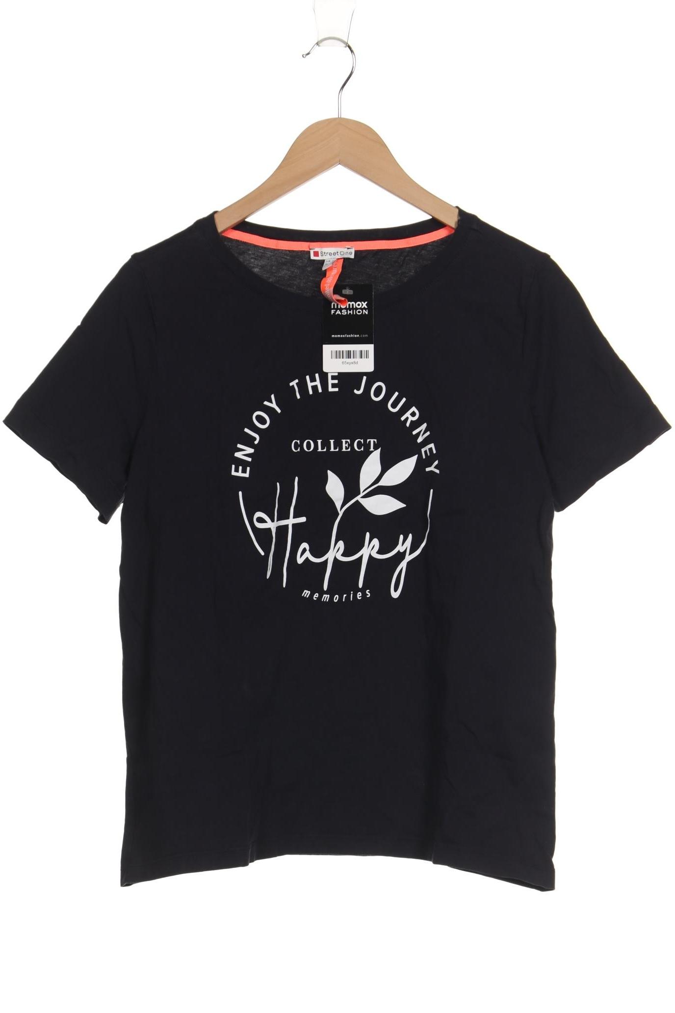 

Street One Damen T-Shirt, schwarz, Gr. 44