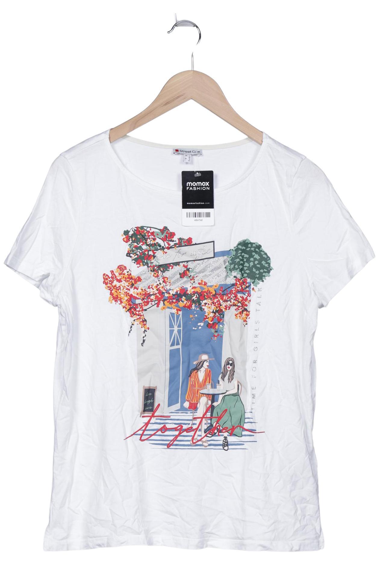 

Street One Damen T-Shirt, weiß, Gr. 42