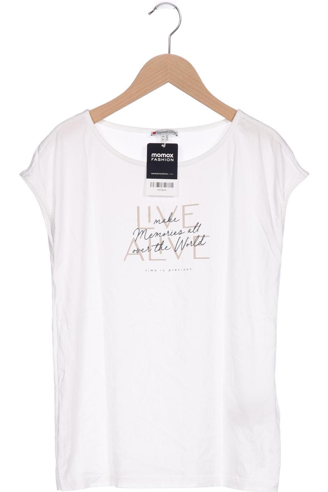 

Street One Damen T-Shirt, weiß, Gr. 34