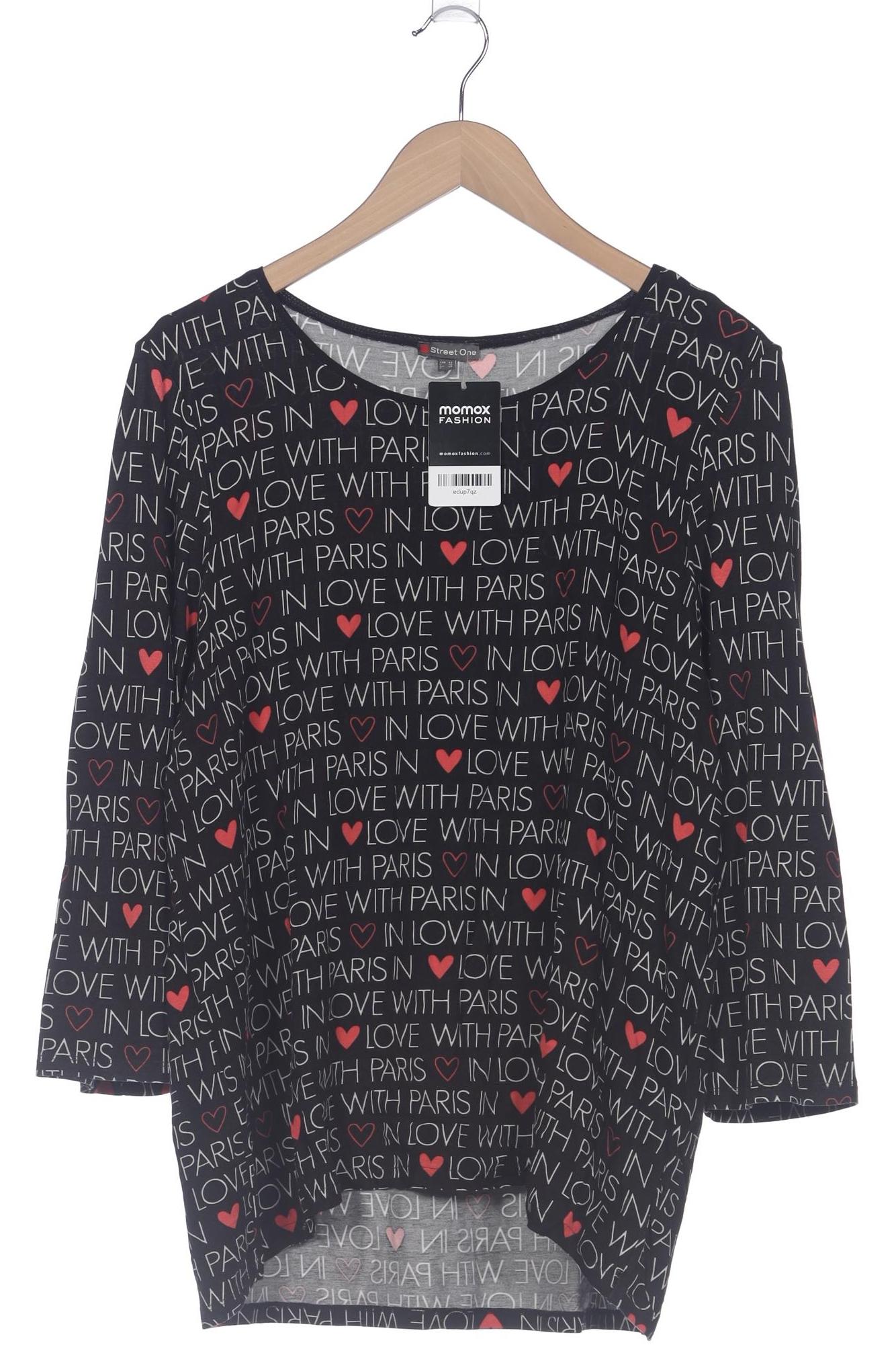 Thumbnail - Street One Damen Langarmshirt, schwarz, Gr. 44