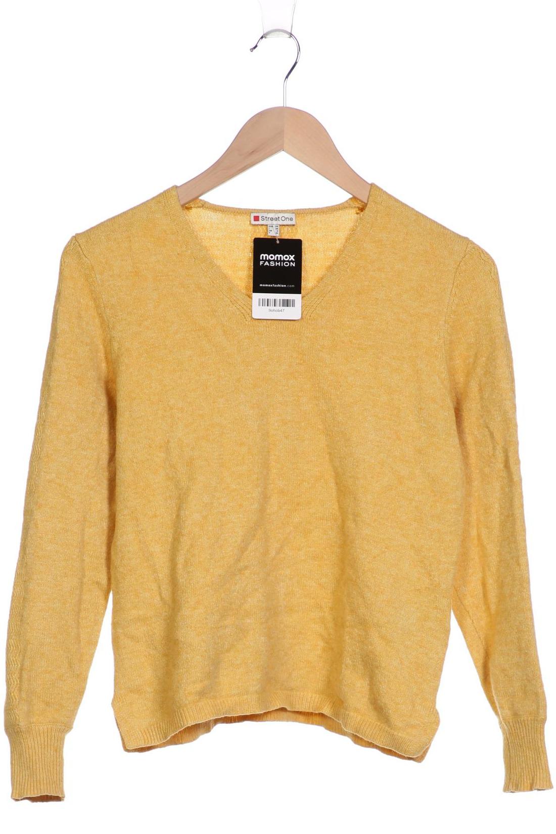 

Street One Damen Pullover, gelb, Gr. 34