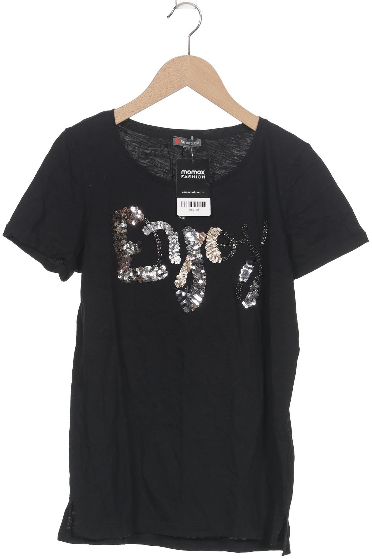 

Street One Damen T-Shirt, schwarz, Gr. 38