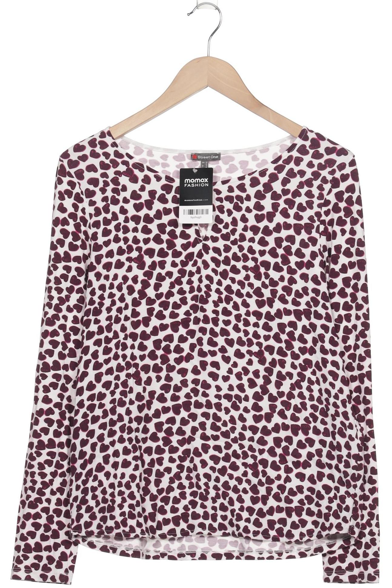 

Street One Damen Langarmshirt, bordeaux, Gr. 38