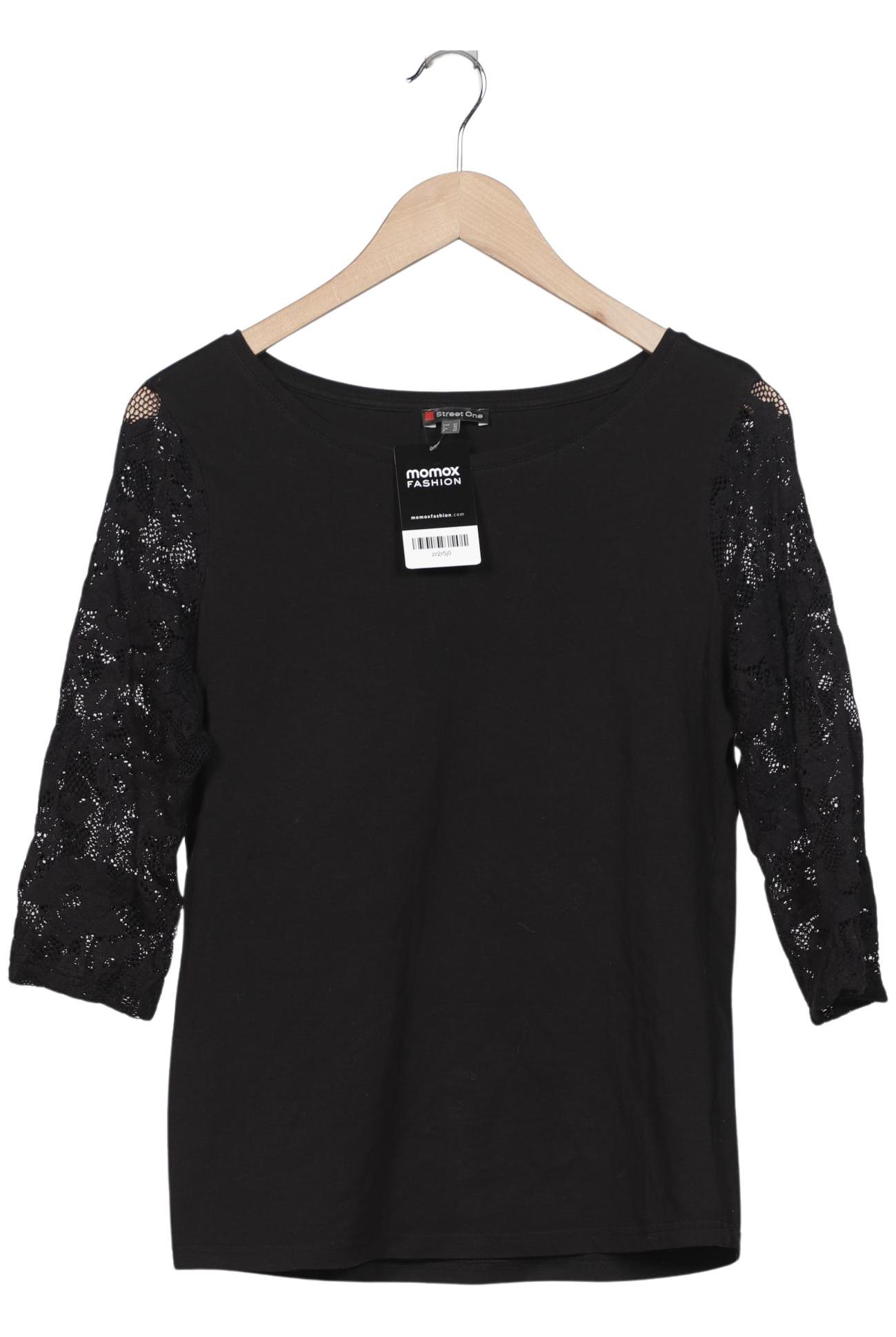 

Street One Damen Langarmshirt, schwarz, Gr. 42