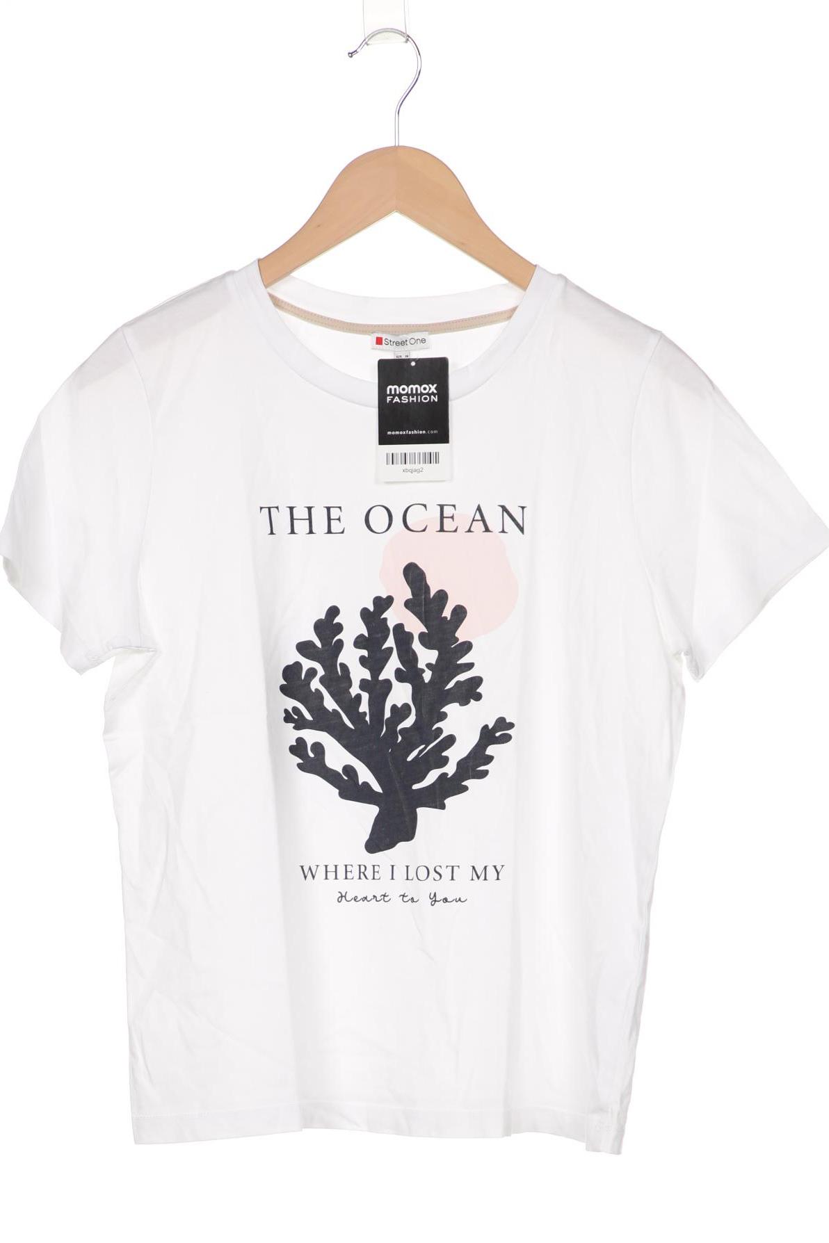 

Street One Damen T-Shirt, weiß, Gr. 38