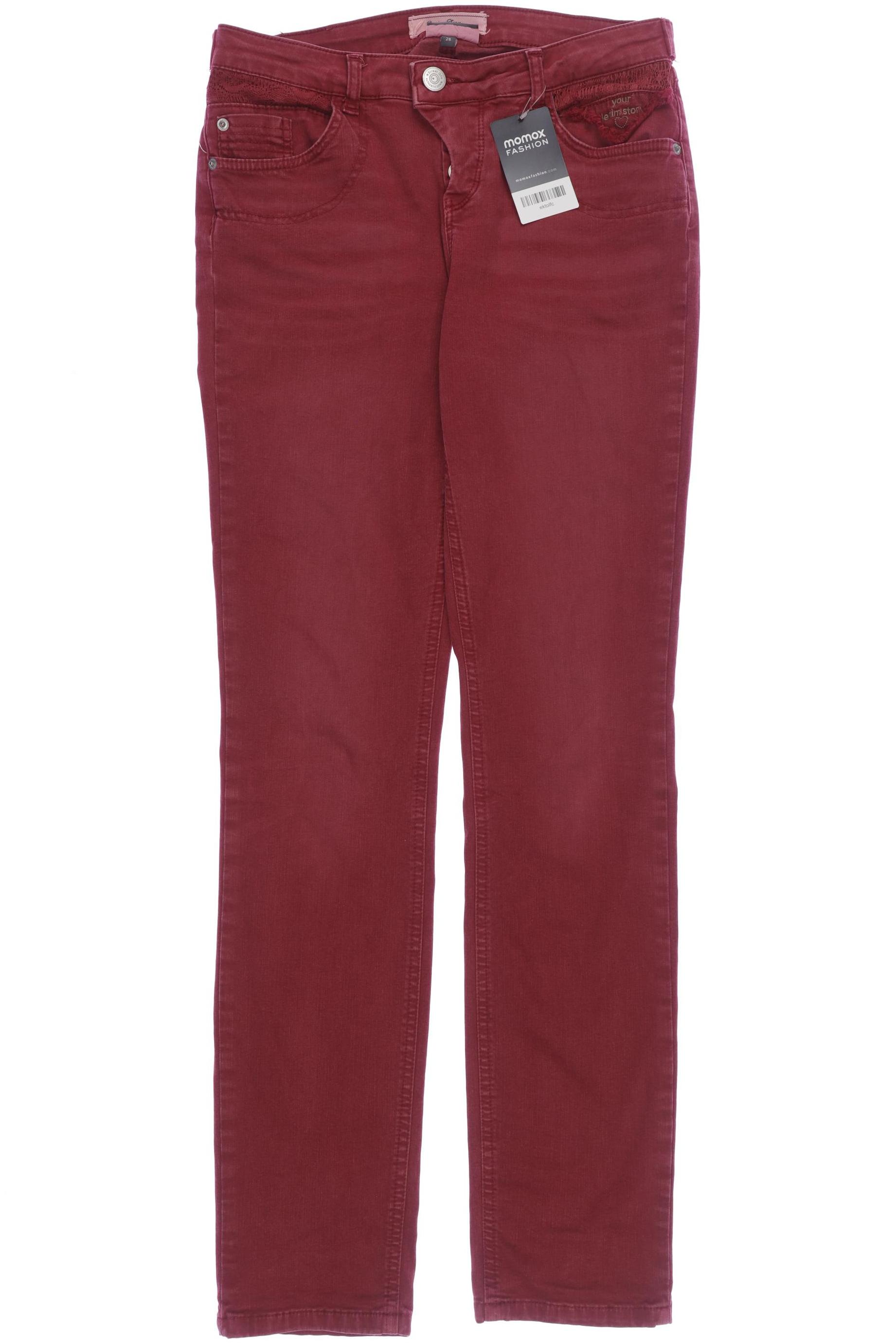 

Street One Damen Jeans, bordeaux, Gr. 26