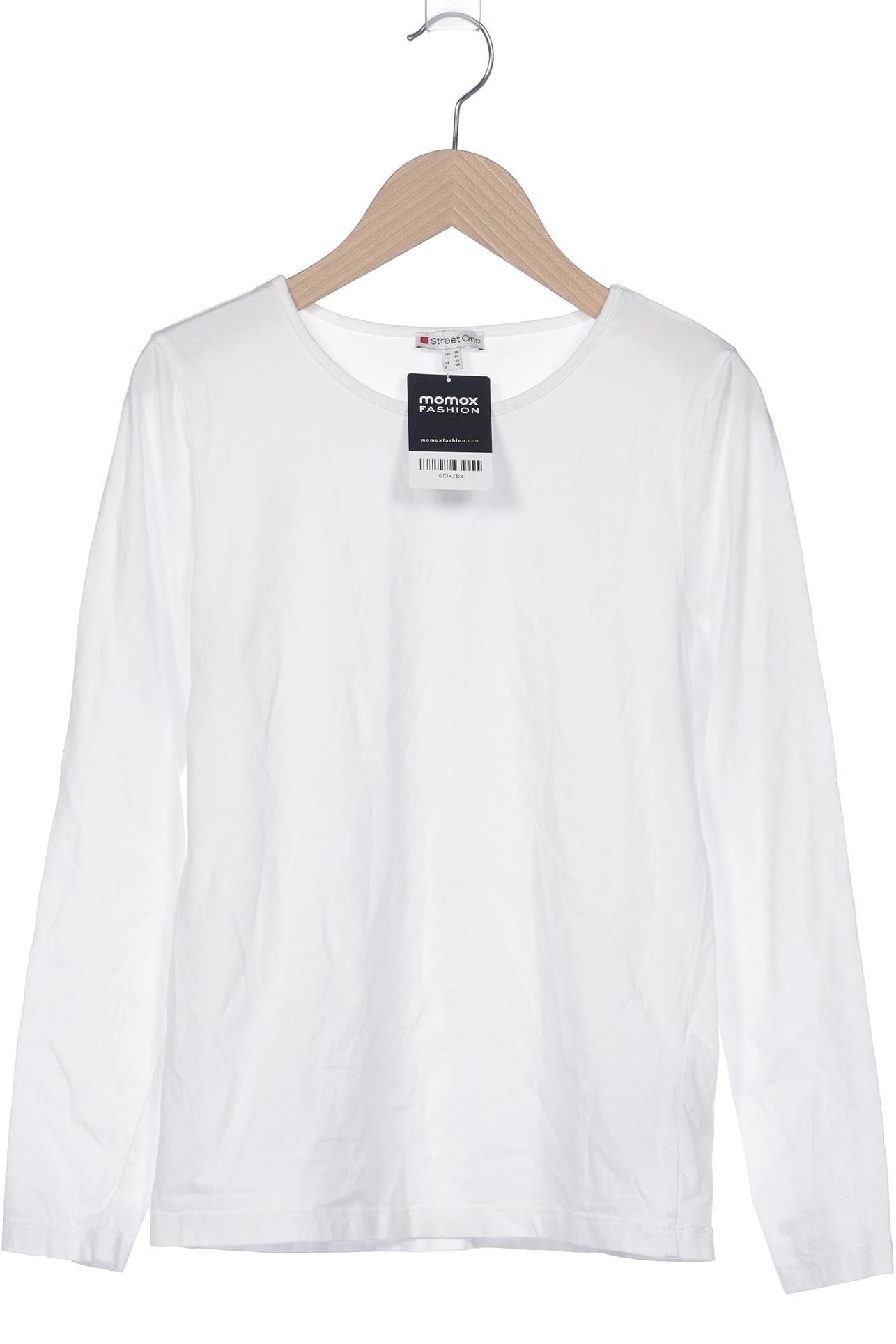 

Street One Damen Langarmshirt, weiß, Gr. 36
