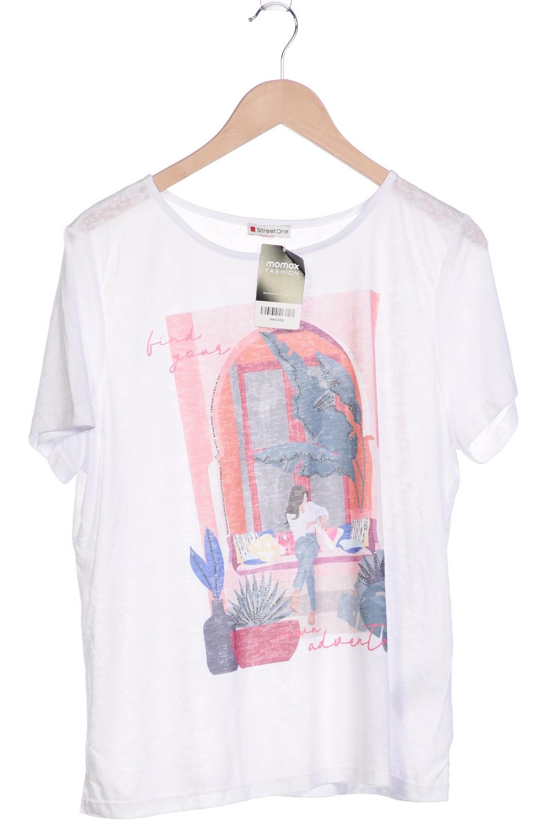 

Street One Damen T-Shirt, weiß, Gr. 48