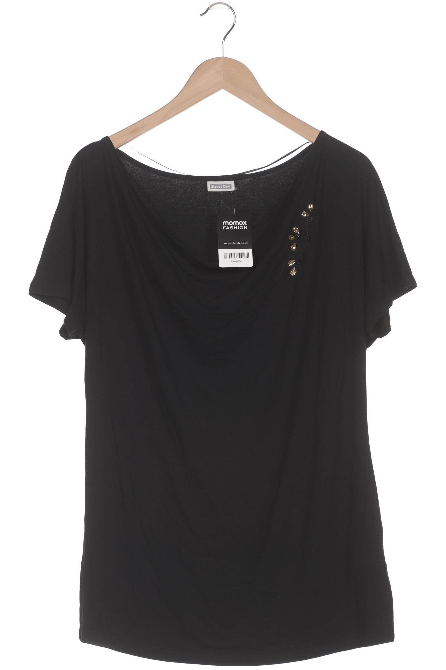 

Street One Damen T-Shirt, schwarz, Gr. 44
