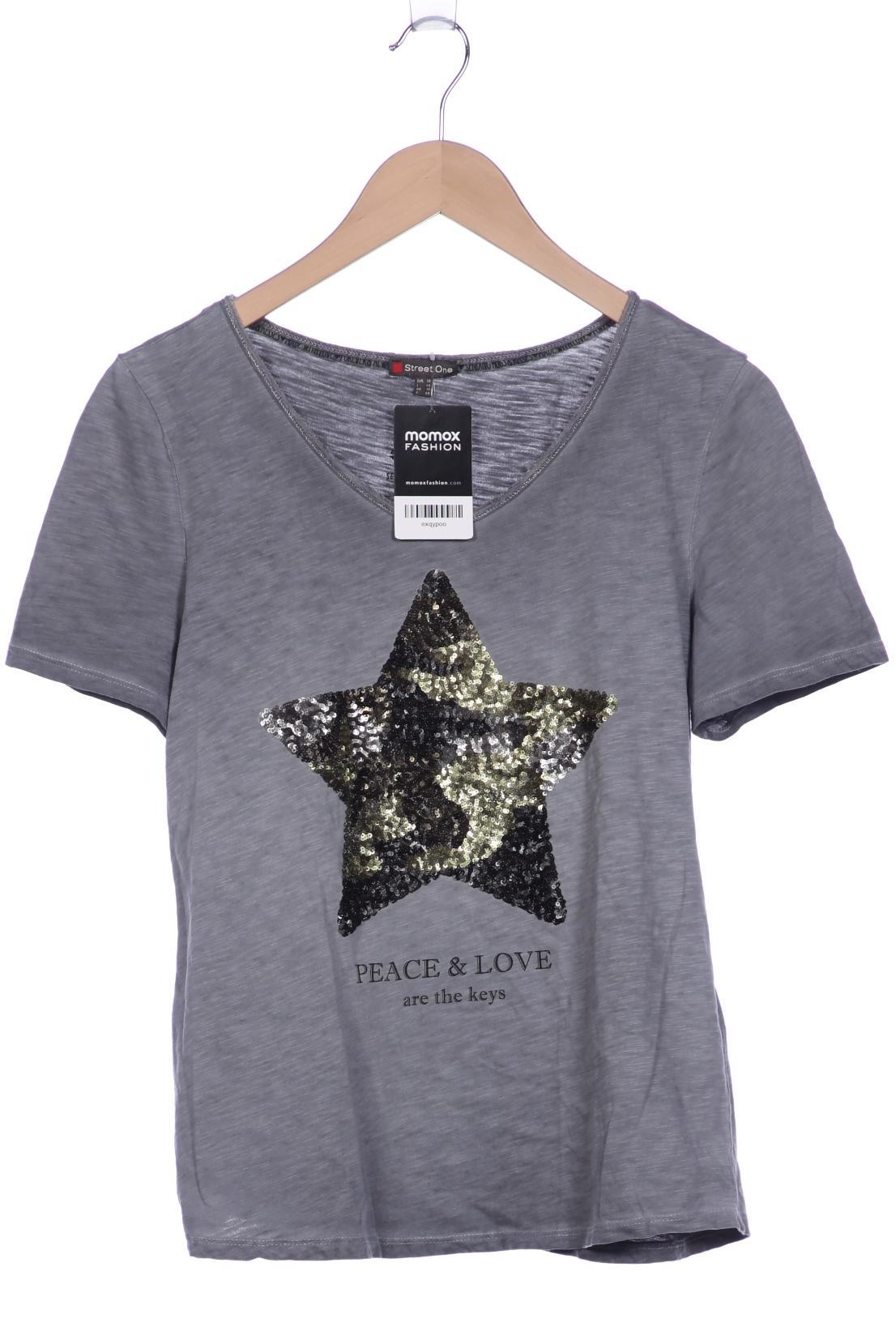 

Street One Damen T-Shirt, grau, Gr. 38
