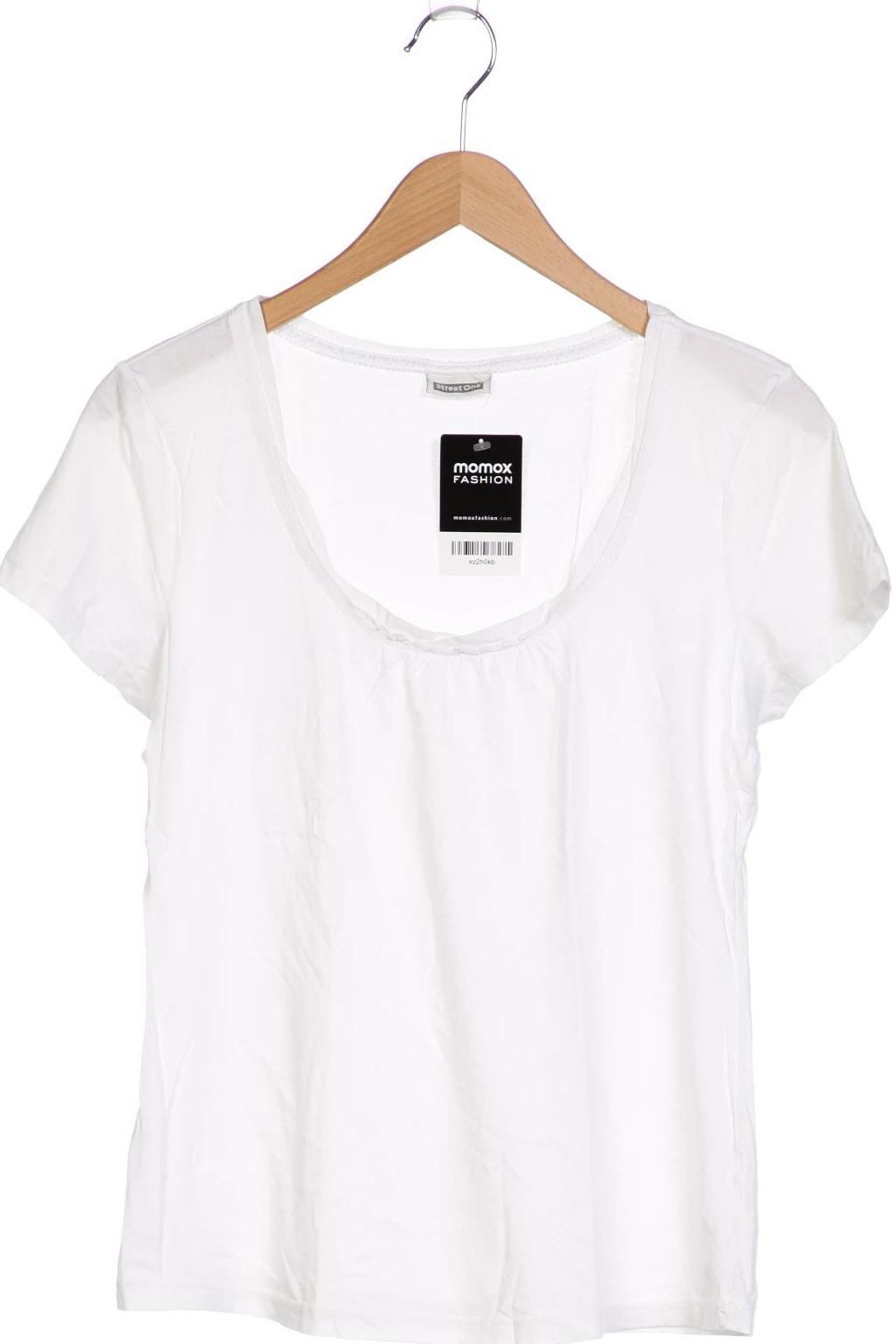 

Street One Damen T-Shirt, weiß, Gr. 42