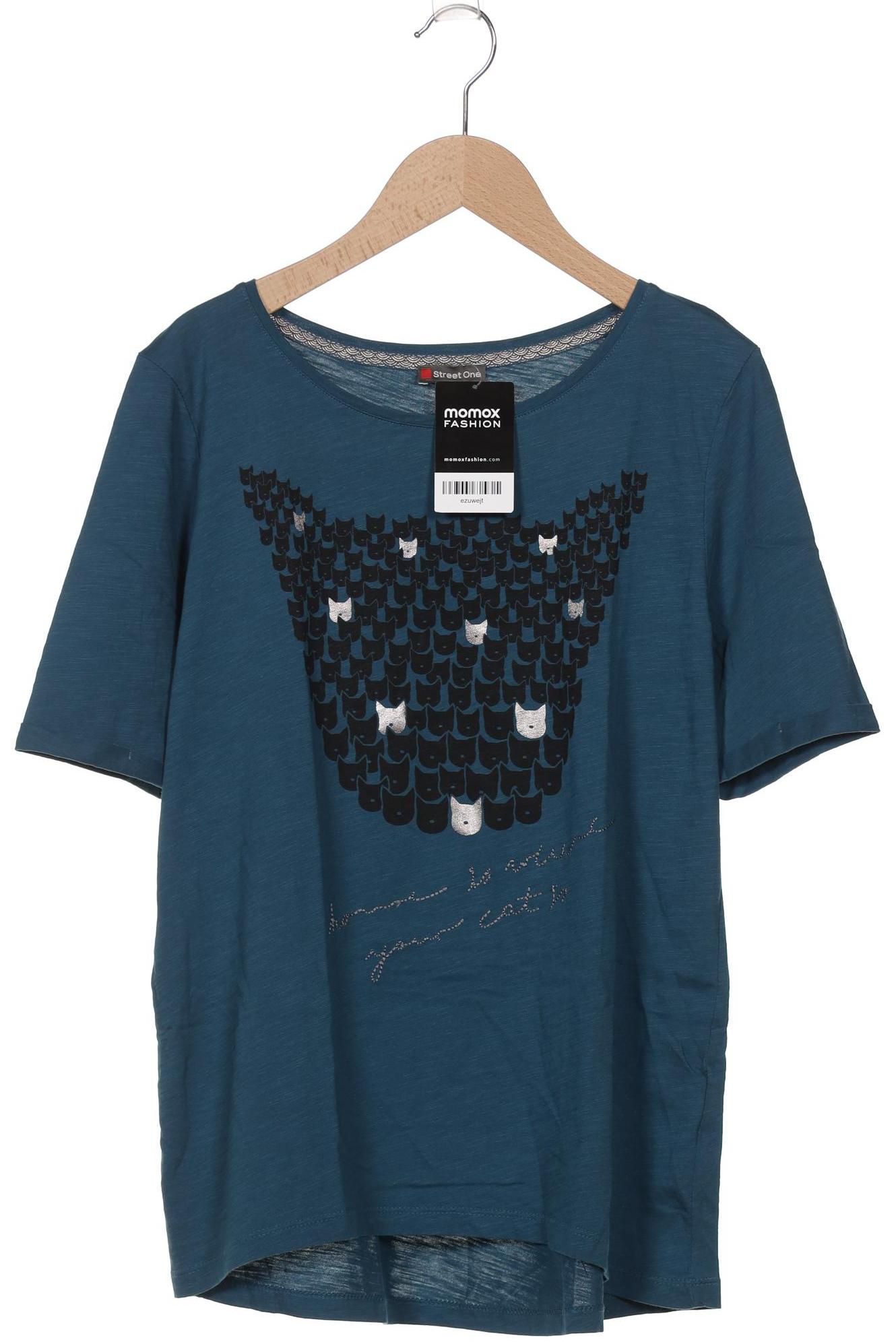 

Street One Damen T-Shirt, blau, Gr. 38