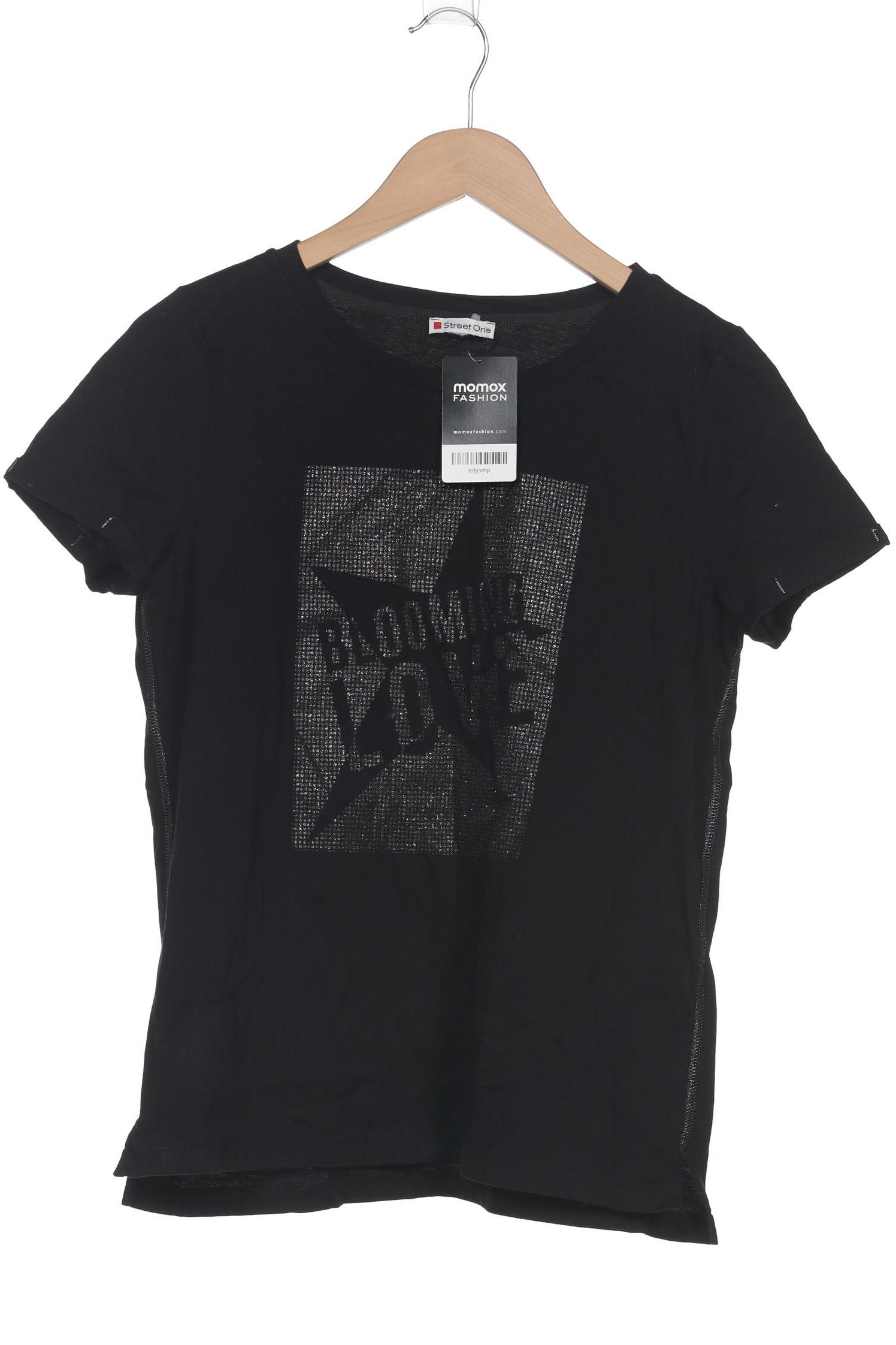 

Street One Damen T-Shirt, schwarz, Gr. 38