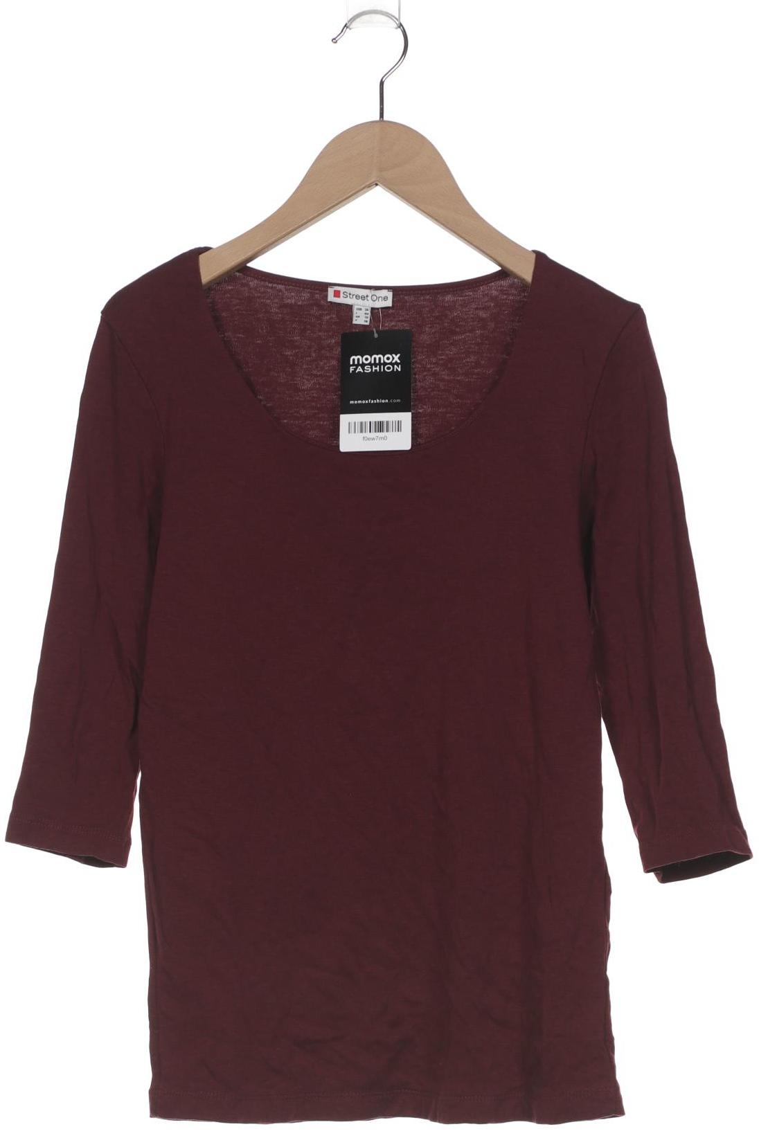 

Street One Damen Langarmshirt, bordeaux, Gr. 36