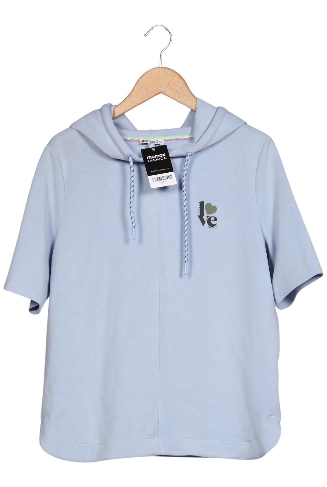 

Street One Damen Kapuzenpullover, hellblau, Gr. 40