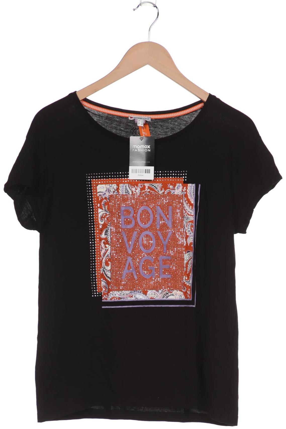 

Street One Damen T-Shirt, schwarz, Gr. 38