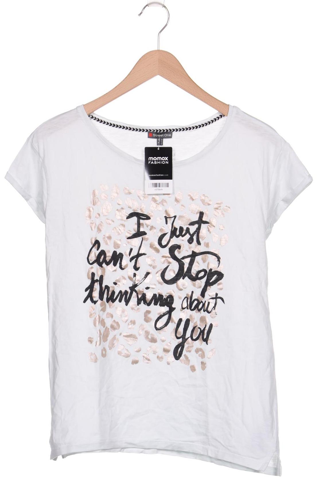 

Street One Damen T-Shirt, weiß, Gr. 38