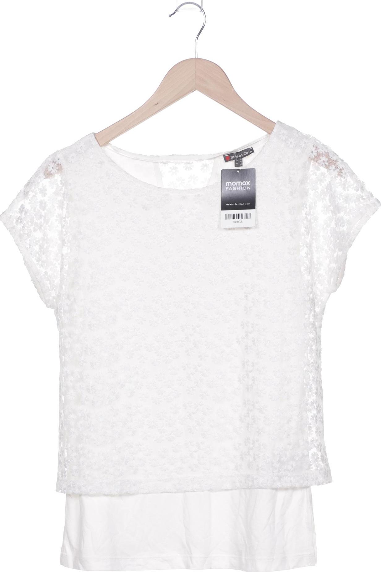 

Street One Damen T-Shirt, weiß, Gr. 34