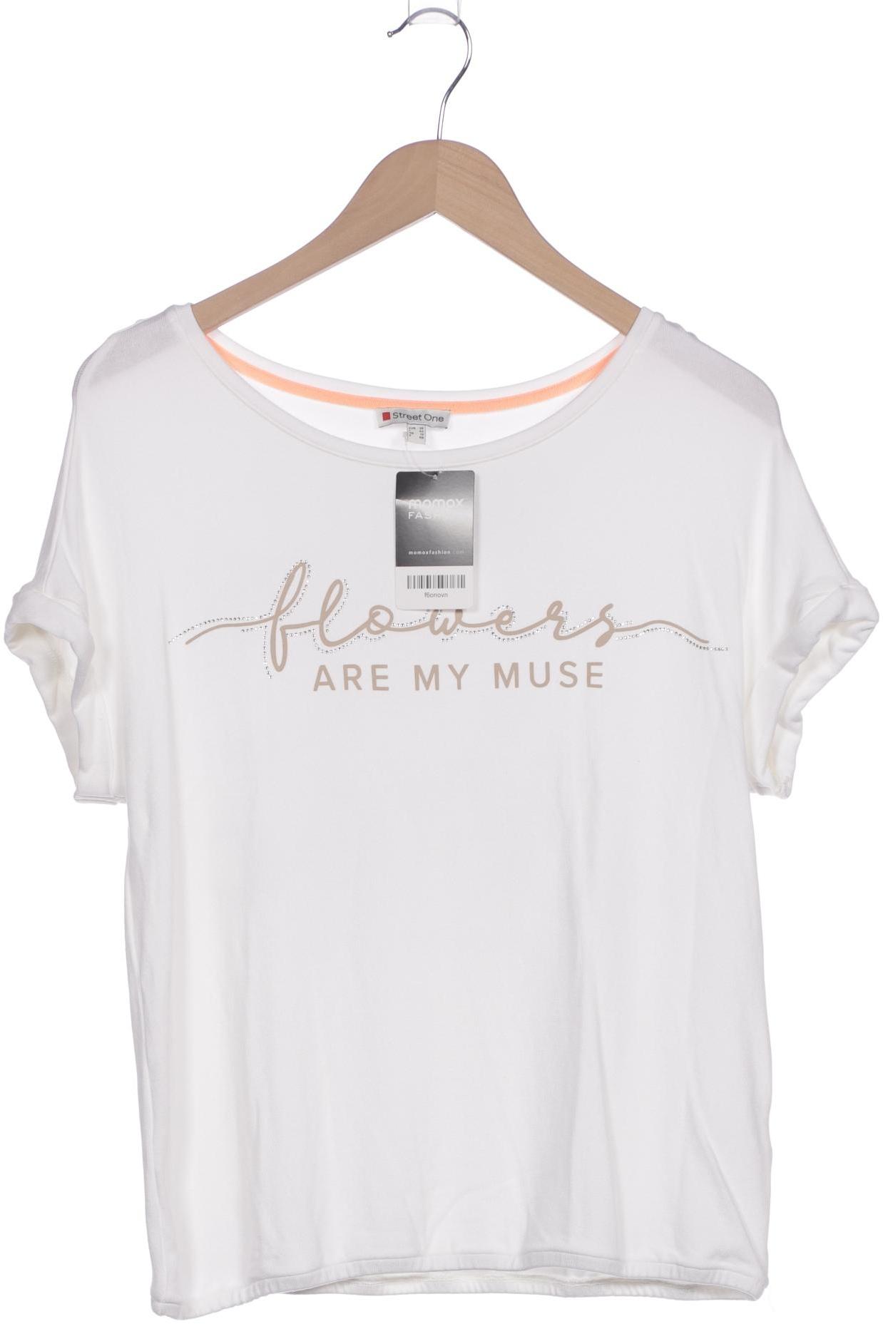 

Street One Damen T-Shirt, cremeweiß, Gr. 38