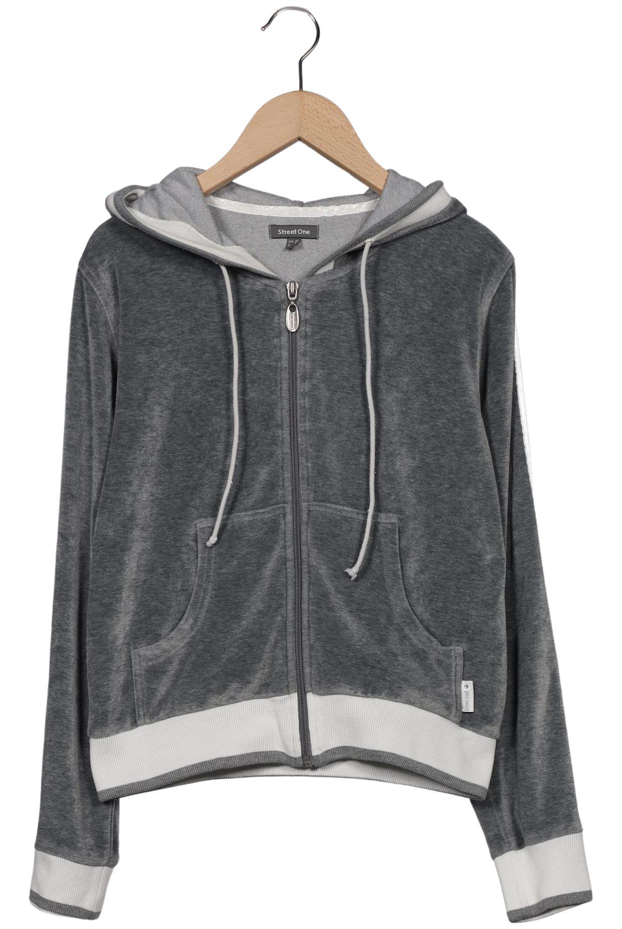 

Street One Damen Kapuzenpullover, grau, Gr. 36