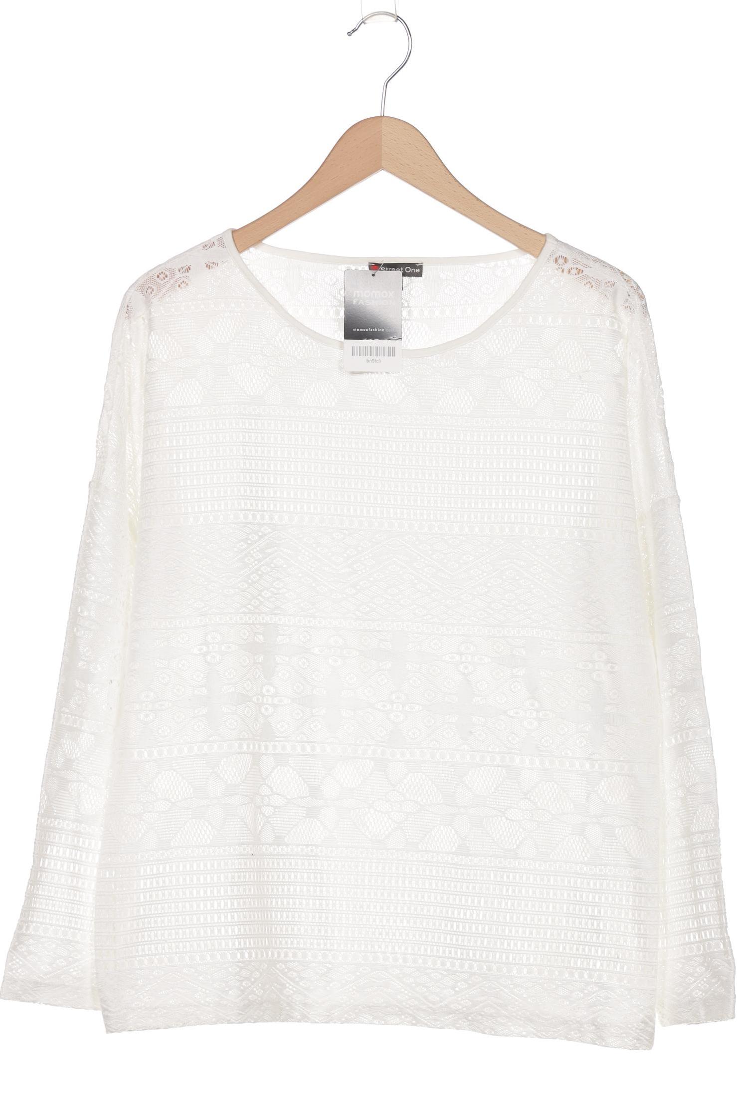 

Street One Damen Langarmshirt, weiß, Gr. 42