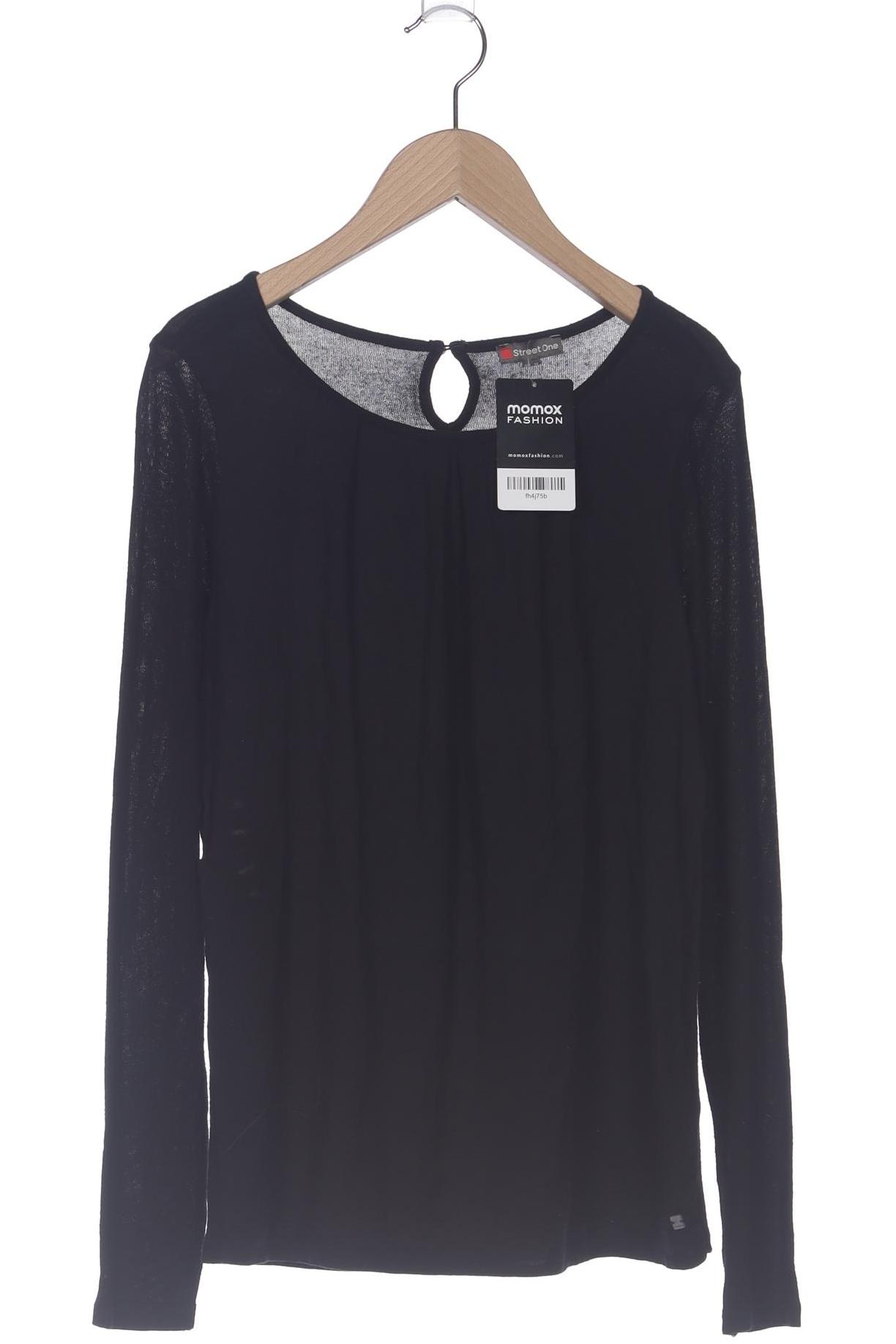 

Street One Damen Langarmshirt, schwarz, Gr. 38