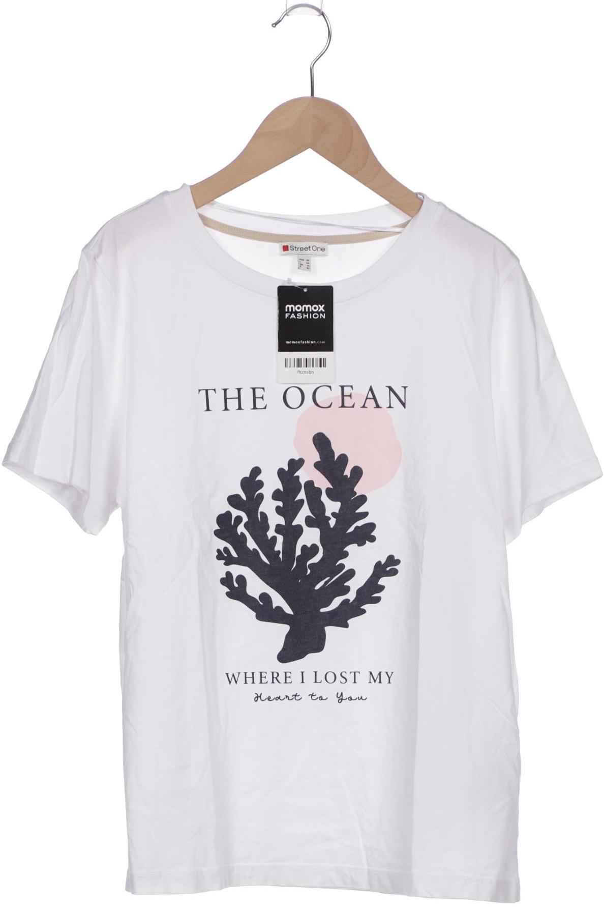 

Street One Damen T-Shirt, weiß, Gr. 40