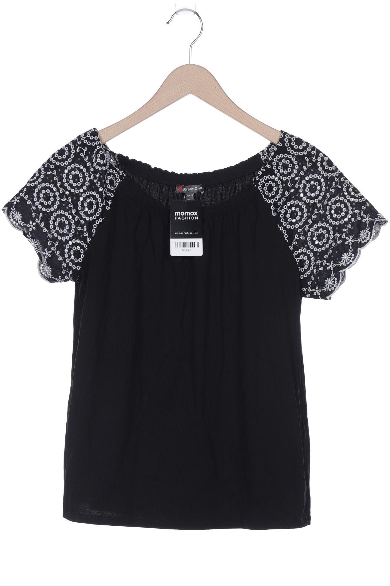 

Street One Damen T-Shirt, schwarz, Gr. 38