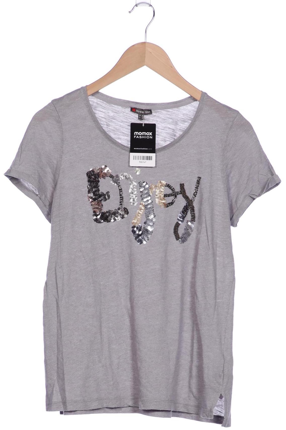 

Street One Damen T-Shirt, grau, Gr. 40
