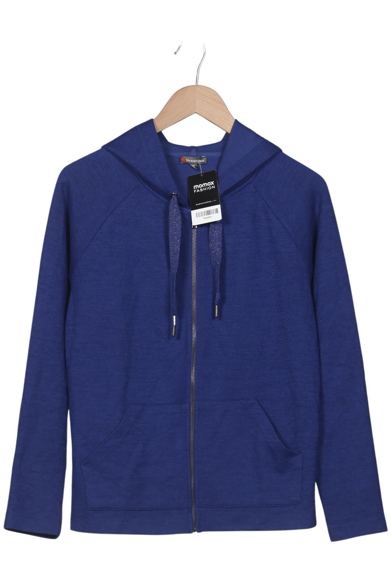 

Street One Damen Kapuzenpullover, blau, Gr. 38